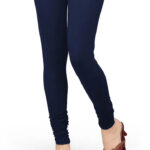 Navy Blue Color Classic Cotton Lycra Leggings – Soft, Stretchable & Everyday Comfort Wear