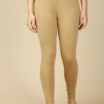Light Brown Color Classic Cotton Lycra Leggings – Soft, Stretchable & Everyday Comfort Wear