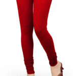 Cherry Red Color Classic Cotton Lycra Leggings – Soft, Stretchable & Everyday Comfort Wear