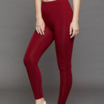 Cherry Red Color code Premium Ankle Length Leggings